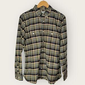 Everlane Brushed Flannel Button Down Shirt | Large | Plaid Long Sleeve Rustic